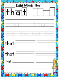 Sight Word that